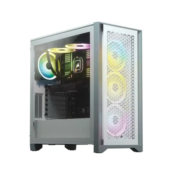Corsair 4000D AIRFLOW Tempered Glass Mid-Tower ATX Casing White