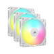 Corsair RS120 ARGB White 120mm Fan X 3 Triple Pack