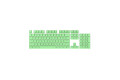  Corsair PBT Double-Shot Pro Keycap Mod Kit - Mint Green