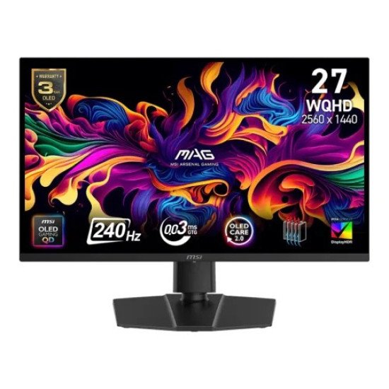 MSI MAG 273QP QD-OLED X24 26.5 inch 2K WQHD 240Hz Gaming Monitor