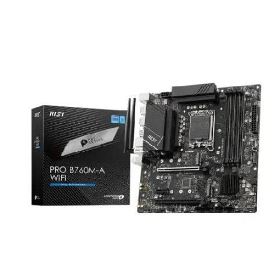 MSI PRO B760M-A WIFI DDR5 Intel® B760 Chipset 14th/ 13th/ 12th Gen mATX Motherboard