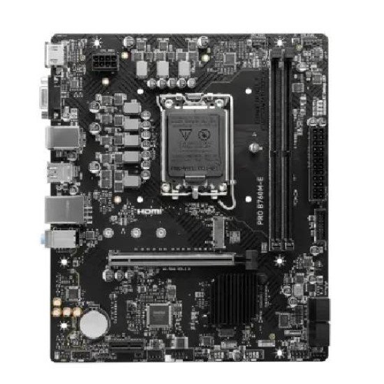 MSI PRO B760M-E DDR5 Intel® B760 Chipset 14th/ 13th/ 12th Gen mATX Motherboard