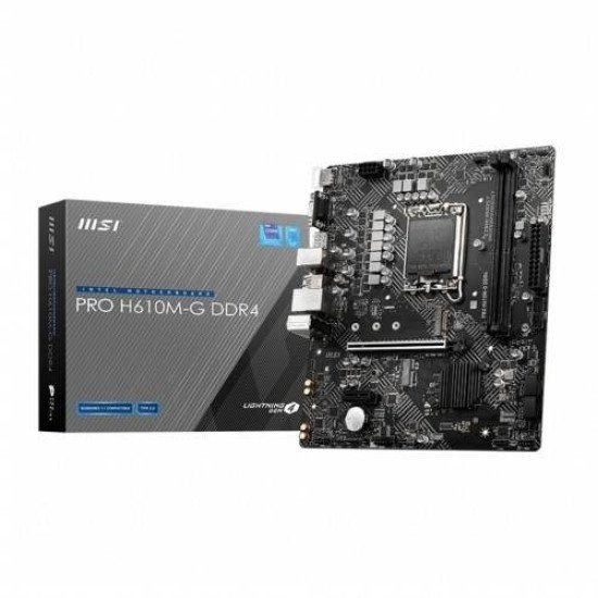 MSI PRO H610M-G DDR4 Intel®H610 Chipset 14th/ 13th/ 12th Gen mATX Motherboard