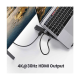 Ugreen CM359 Black Laptop Stand with 5-in-1 Docking Station