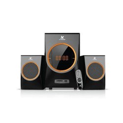 Xtreme Win 2:1 Bluetooth Black Multimedia Speaker With Remote