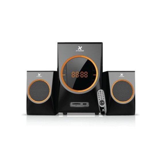 Xtreme Win 2:1 Bluetooth Black Multimedia Speaker With Remote