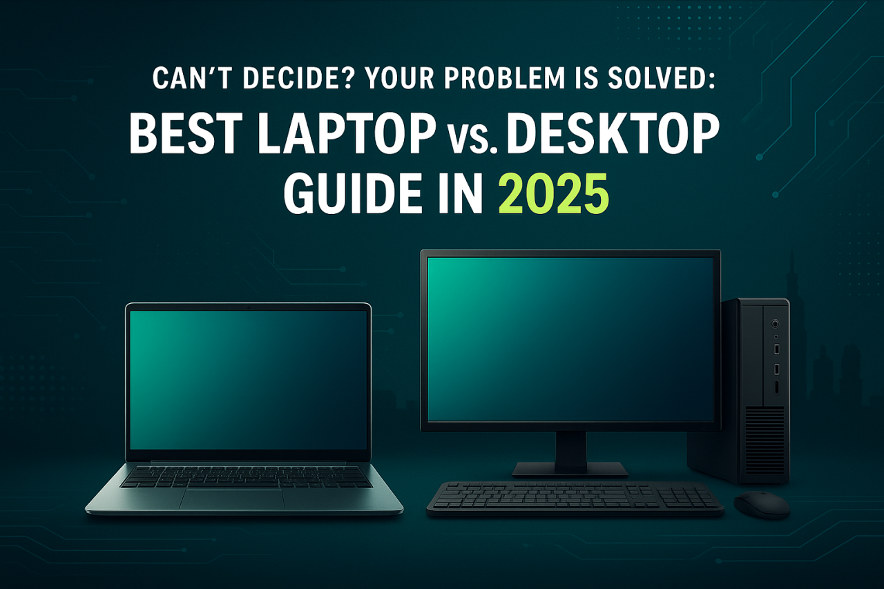 Can’t Decide? Your Problem Is Solved: Best Laptop vs. Desktop Guide in 2025