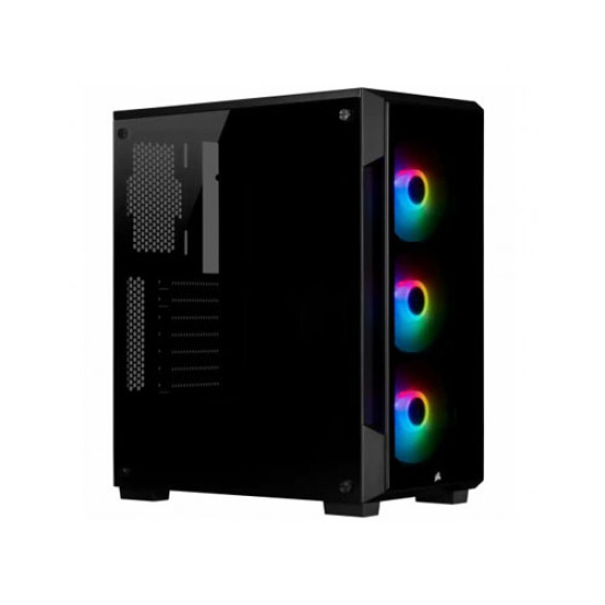 Corsair iCUE 220T RGB Tempered Glass Mid-Tower Smart Case -Black