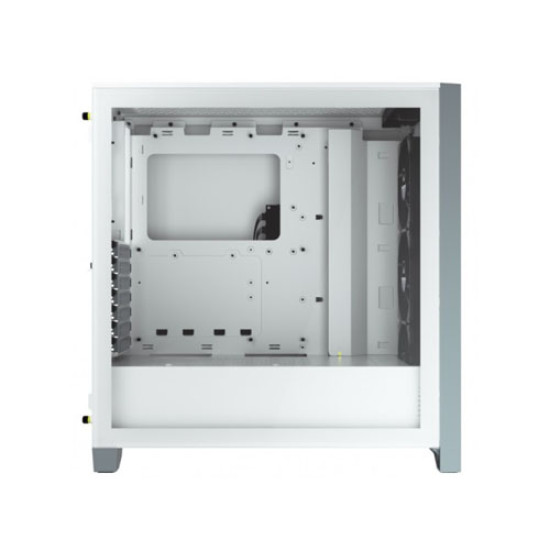 Corsair iCUE 4000X RGB Tempered Glass Mid-Tower ATX Casing (White)