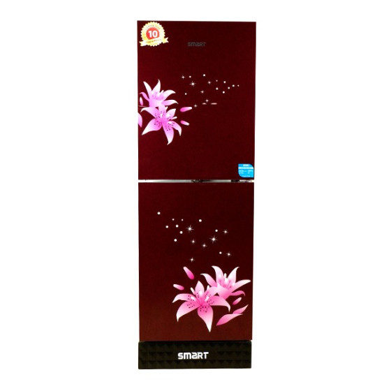 SMART SER-216BS 216 Ltr Bottom Mount Red Refrigerator