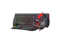 Havit Gamenote KB868CM Backlit Wired Black Gaming Keyboard, Headphone, Mouse & Mouse Pad Combo