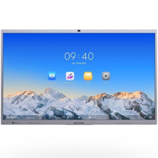 Hikvision DS-D5C86RB-B 86 Inch 4K UHD Interactive Flat Panel Display with AI Camera