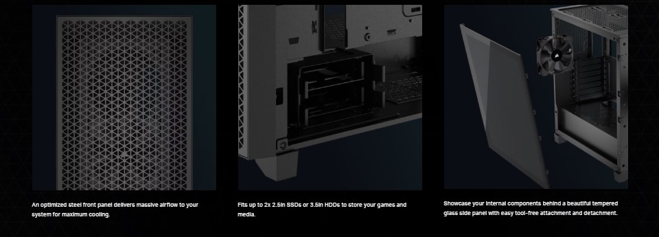Corsair 3000D AIRFLOW BLACK Mid-Tower PC Case